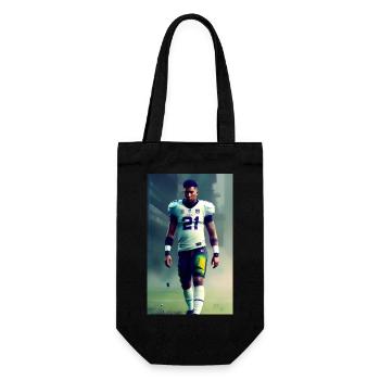 American Football Spieler - Geschenkbeutel für Flaschen - Schwarz - Vorne