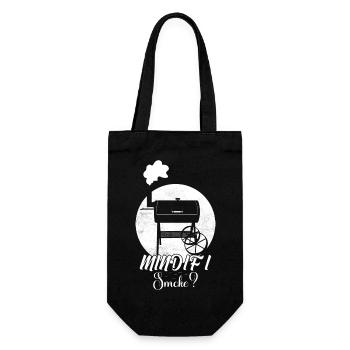 Mind If I Smoke? Smoker BBQ Grilling - Geschenkbeutel für Flaschen - Schwarz - Vorne