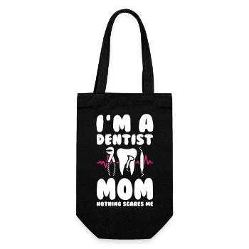 Dentist Mom - Gift Bag for Bottles - black - Front