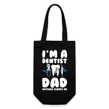 Dentist Dad - Gift Bag for Bottles - black - Front