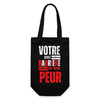 Votre Seule Barriere est votre peur - Sac à bouteille - noir - Devant