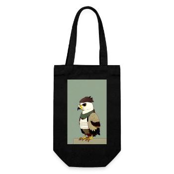 Eagle | Birds | Freedom | Animals - Gift Bag for Bottles - black - Front