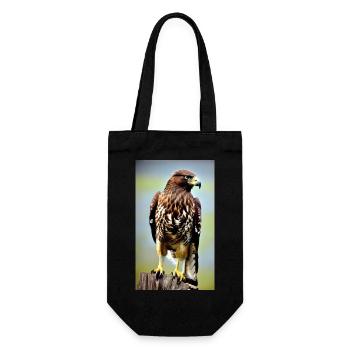 Eagle | Birds | Freedom | Animals - Gift Bag for Bottles - black - Front