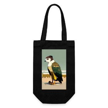 Aigle | Oiseaux | Liberté | Animaux - Sac à bouteille - noir - Devant