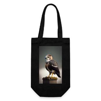 Aigle | Oiseaux | Liberté | Animaux - Sac à bouteille - noir - Devant
