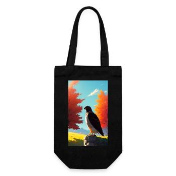 Aigle | Oiseaux | Liberté | Animaux - Sac à bouteille - noir - Devant