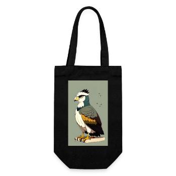 Aigle | Oiseaux | Liberté | Animaux - Sac à bouteille - noir - Devant