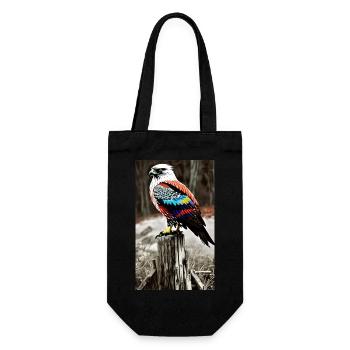 Aigle | Oiseaux | Liberté | Animaux - Sac à bouteille - noir - Devant