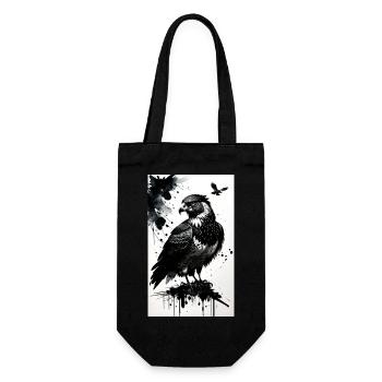 Aigle | Oiseaux | Liberté | Animaux - Sac à bouteille - noir - Devant