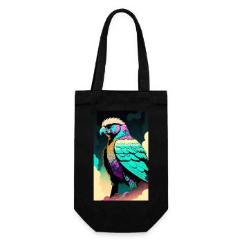 Aigle | Oiseaux | Liberté | Animaux - Sac à bouteille - noir - Devant