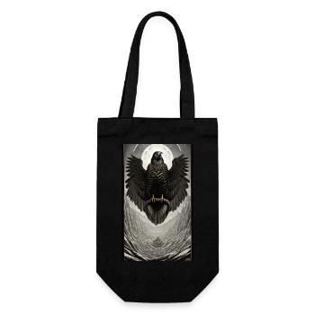 Aigle | Oiseaux | Liberté | Animaux | mystique - Sac à bouteille - noir - Devant