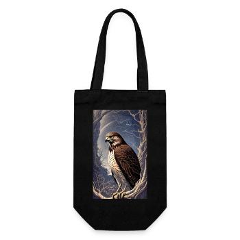Eagle | Birds | Freedom | Animals - Gift Bag for Bottles - black - Front