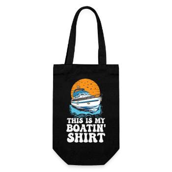 C’est mon lac Boatin Shirt comme le bateau à moteur - Sac à bouteille - noir - Devant
