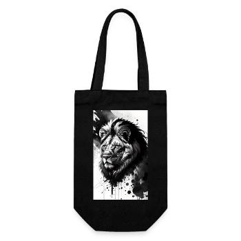 Leo | Animal | Predator | Roar | King | Africa - Gift Bag for Bottles - black - Front