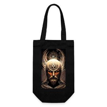 Mystisches Symbol | geheimnisvoll | Symbol - Geschenkbeutel für Flaschen - Schwarz - Vorne