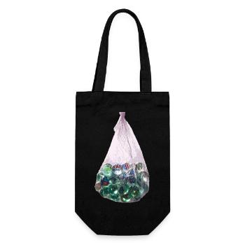 The bag of marbles - Gift Bag for Bottles - black - Front