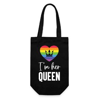 Mois de la fierté LGBT - Je suis sa reine - Sac à bouteille - noir - Devant