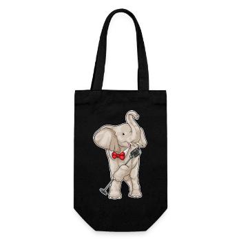 Chant Chanteur d’Éléphant Microphone - Sac à bouteille - noir - Devant