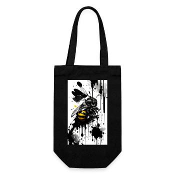 Abeille mignonne - Sac à bouteille - noir - Devant