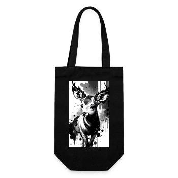 Adorable Deer - Gift Bag for Bottles - black - Front