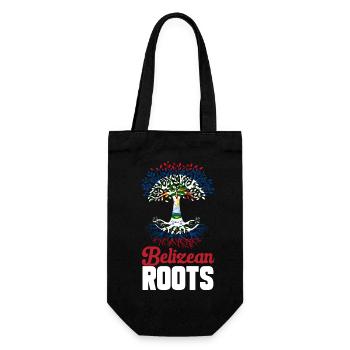 Belize Flag Belizean - Gift Bag for Bottles - black - Front