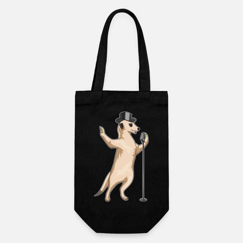 Suricate Singer Microphone Musique - Sac à bouteille - noir