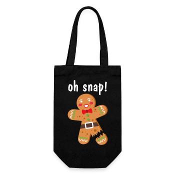 Pain d'épice Oh Snap! - Geschenkbeutel für Flaschen - Schwarz - Vorne