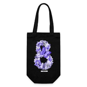 Women's Power 8. März GirlPower Weiblicher Feminismus - Geschenkbeutel für Flaschen - Schwarz - Vorne