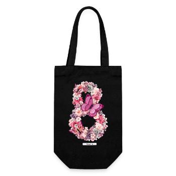Women's Power 8. März GirlPower Weiblicher Feminismus - Geschenkbeutel für Flaschen - Schwarz - Vorne