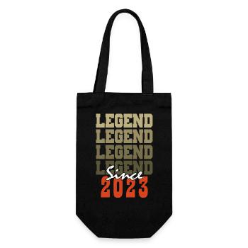 Cadeau 1e Anniversaire Vintage Né un mois de 2023 - Sac à bouteille - noir - Devant