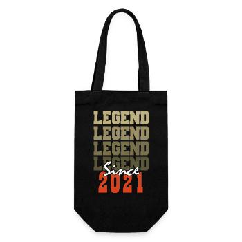 Cadeau 3e Anniversaire Vintage Né un mois de 2021 - Sac à bouteille - noir - Devant