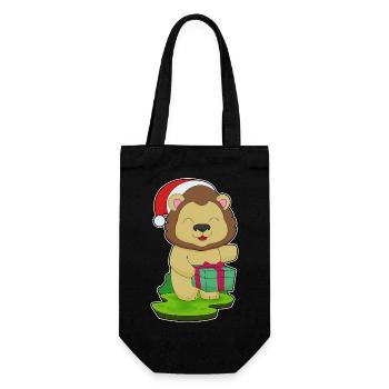 Forfait Noël Lion - Sac à bouteille - noir - Devant