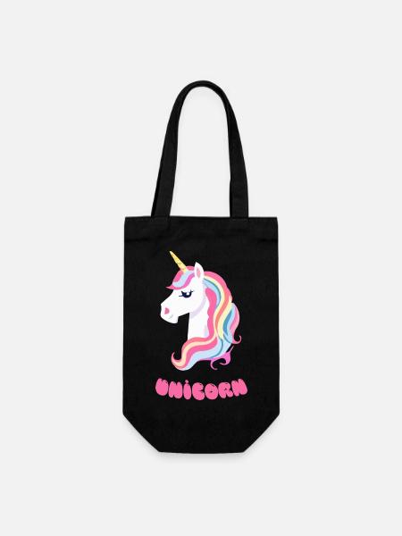 Licorne arc-en-ciel Licorne Cheval arc-en-ciel LGBTQ 2 - Sac à bouteille - noir