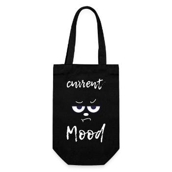 Current Mood funny - Geschenkbeutel für Flaschen - Schwarz - Vorne