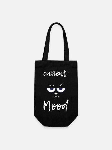 Current Mood funny - Geschenkbeutel für Flaschen - Schwarz