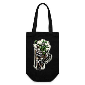 Chevaucher le lutin (lutin irlandais) - Sac à bouteille - noir - Devant