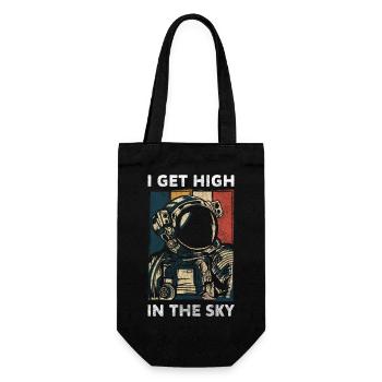 Science Planet Telescope Hobby - Gift Bag for Bottles - black - Front