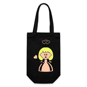 amour de princesse - Sac à bouteille - noir - Devant