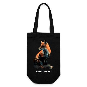 Protéger Renard, Forêt, Animal, Nature - Sac à bouteille - noir - Devant