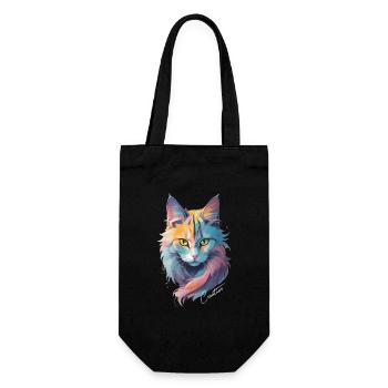 Cat Creative - Geschenkbeutel für Flaschen - Schwarz - Vorne
