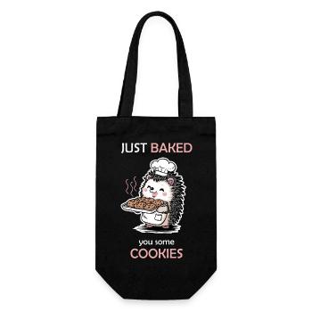 Just backed you some cookies! - Gift Bag for Bottles - black - Front