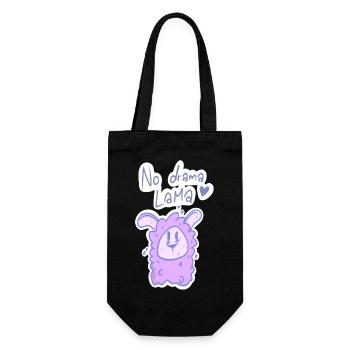 Lama2 - Geschenkbeutel für Flaschen - Schwarz - Vorne