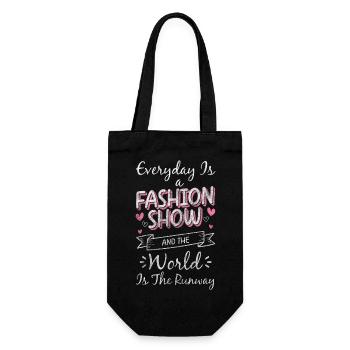 Fashion Lovers Trendsetters Clothing - Gift Bag for Bottles - black - Front