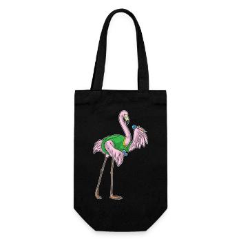 Flamingo Dart Dartpfeil - Gift Bag for Bottles - black - Front