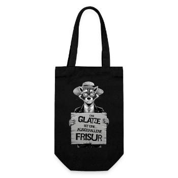Baldness is an unusual hairstyle - Gift Bag for Bottles - black - Front