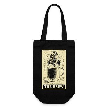 Mystical Tarot Coffee Card – The Brew - Gift Bag for Bottles - black - Front