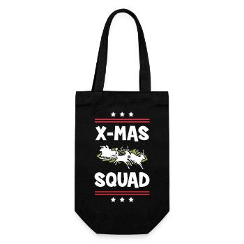X-Mas Squad - Gift Bag for Bottles - black - Front