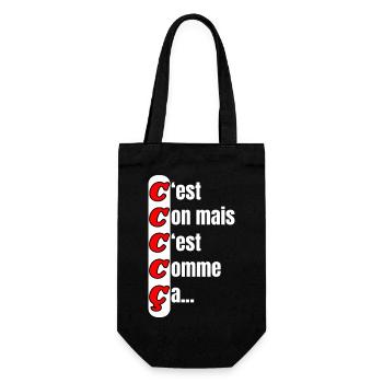 It's stupid but that's how it is - Gift Bag for Bottles - black - Front