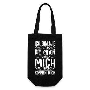 I'm the way I am, the one who can know me - Gift Bag for Bottles - black - Front