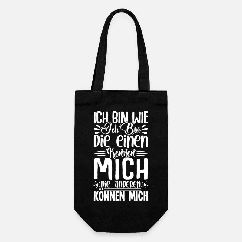 Je suis comme je suis, celui qui peut me connaître - Sac à bouteille - noir